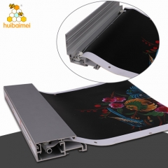 Front cover open 31mm snap frame tension fabric aluminum profile