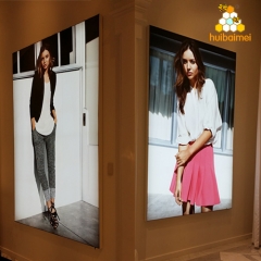 Single Side 30mm Aluminum Fabric Frame LED Slim Light Box With LGP