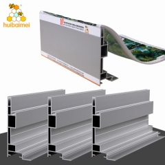 backlight or side light Lightbox profile single side 100mm framelss aluminum SEG frame