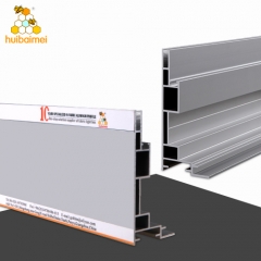 backlight or side light Lightbox profile single side 100mm framelss aluminum SEG frame