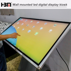 50inch wall-mounted network touch screen kiosk advertising player