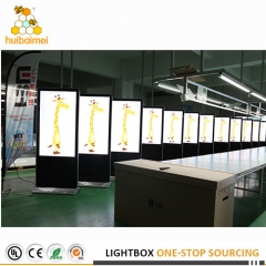 Export single side fabric lightbox and network advertising player with 20'Container