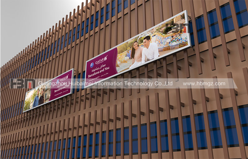 120mm outside wall large size waterproof advertising led backlit light box,poster  banner display