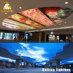 50mm square aluminum frame indoor LED advertising fabric lightbox