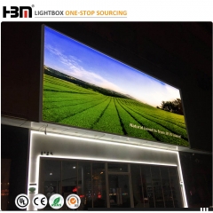 wall mounted led aluminum poster frame advertising light box for led display