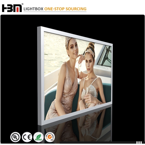 factory price 80 100 120mm single side led frameless canvas light box