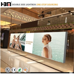 100mm advertising light boxes double side stand large tradeshow display lightbox