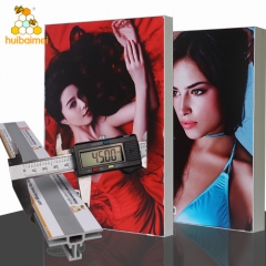 double sided advertising display 4.5cm frameless picture photo frame