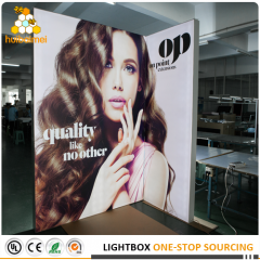 EXPO free standing fabric light box 160mm trade show banners sign board
