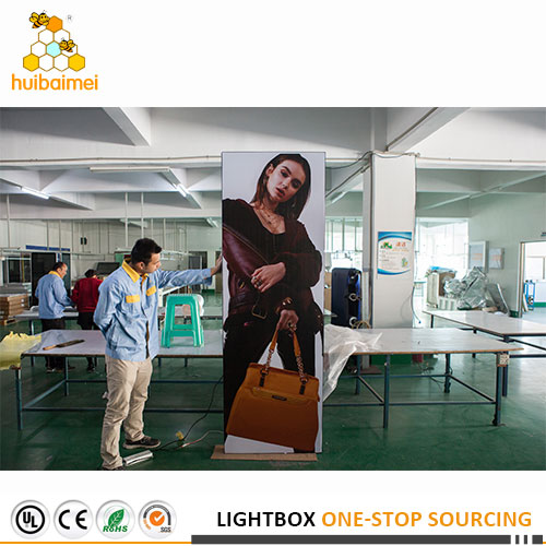 100mm black color aluminum frame indoor advertising billboard indoor banner