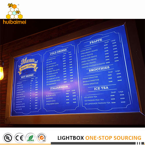 New product indoor light box snap aluminum profile frame advertising light box