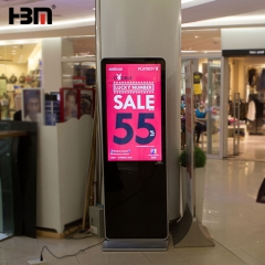 50 inch floor standing digital signage LED touch screen kiosk