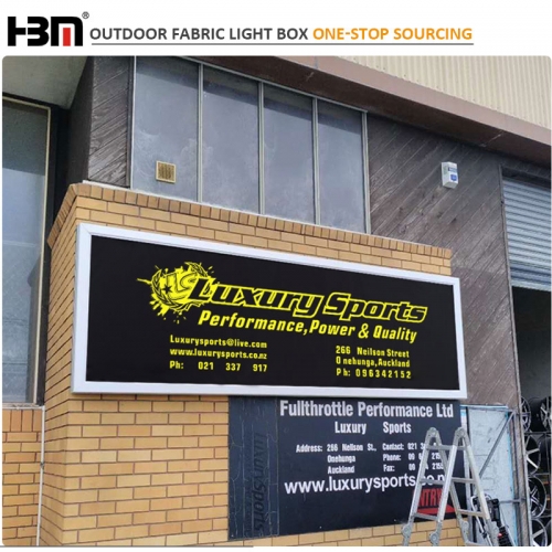 Outside wall advertising enhanced version 100mm aluminum frame LED tension fabric lightbox