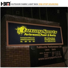 Outside wall advertising enhanced version 100mm aluminum frame LED tension fabric lightbox