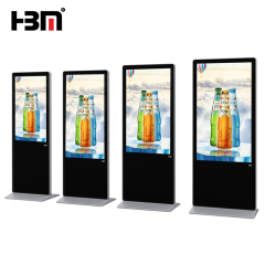 shopping mall standing digital signage led android kiosk display with WIFI 4G