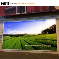 120mm outside wall large size waterproof  advertising led backlit light box,poster banner  display