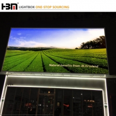 120mm outside wall large size waterproof  advertising led backlit light box,poster banner  display