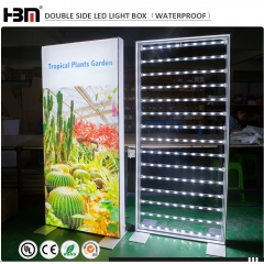 floor stand aluminum profile silicone edge graphic fabric light box guangzhou manufacturer