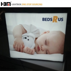 Ultra Slim LGP aluminum frame fabric light box for sleep industry