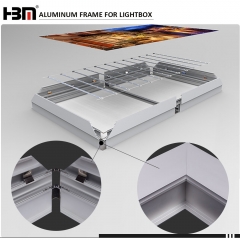 100mm thickness seg aluminum profile textile aluminum extrusion outdoor sign light box