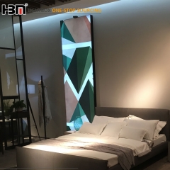 high quality frameless backlit fabric LED advertising light box for wall decoration