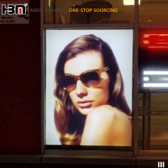 Textile Fabric Frameless Advertising Display LED Backlit Light Box For Window Display