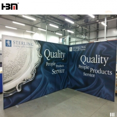 Trade Fair advertising light box 100mm double sided aluminum frameless fabric illuminate light box