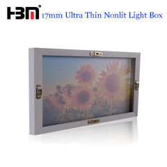 17mm ultra slim aluminum profile frameless photo lightbox display