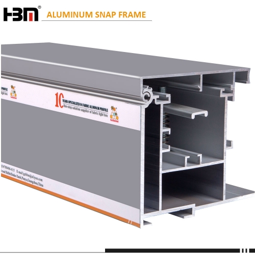 outdoor large project waterproof lightbox aluminum extrusion snap fabric frame aluminium profile