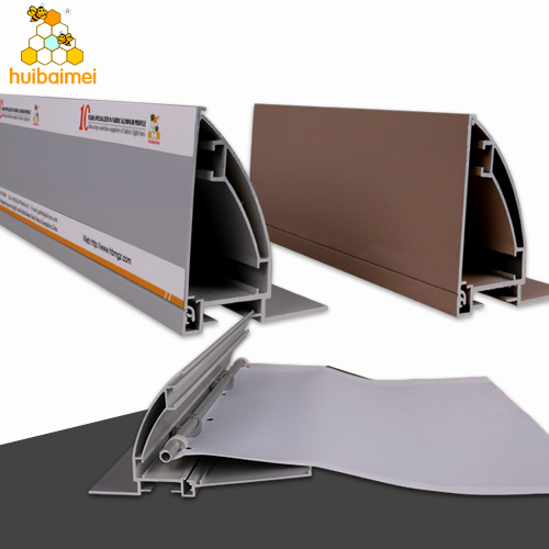 aluminum anodized profile extrusion side cover open 80mm frameless outdoor lightbox side-snap fabric aluminum frame