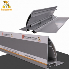 aluminum anodized profile extrusion side cover open 80mm frameless outdoor lightbox side-snap fabric aluminum frame
