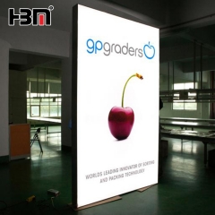 double poster floor standing exhibition trade show lightboxes
