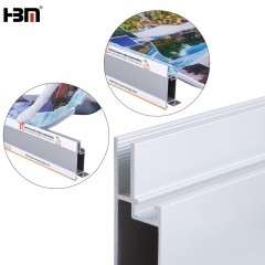 2021 New design wholesale led backlit light box aluminium fabric frame