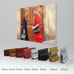 aluminium profile manufacturers fabric light box frame