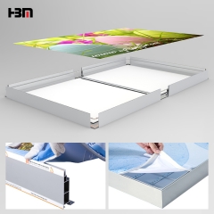 aluminium profile manufacturers fabric light box frame