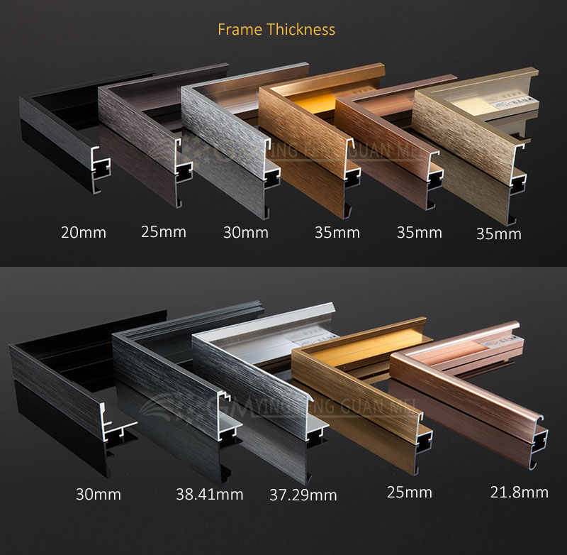 decorative photo frame,Brushed Aluminum Picture FrameHBM frame