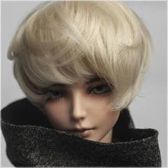 1/3 Fluffy short curl wig(light golden)