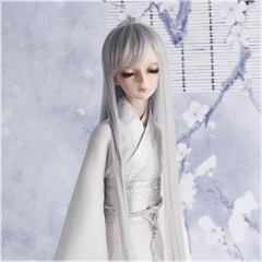 1/3 silver-grey super long hair