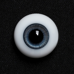 14mm Blue&Grey Glass Eyeballs