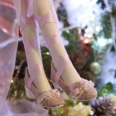 1/3 BJD Youth Purple Lace Princess Shoes