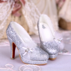 1/3 Dreaming crystal silver shoes
