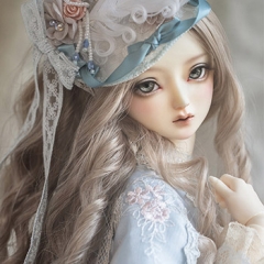 Elina Victoria Dress Fullset -Blue snow