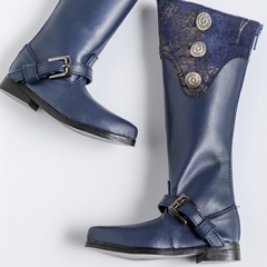 70+ MALE EURO BLUE LONG BOOTS