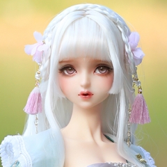 1/3 Hua Rong white ancient style wig
