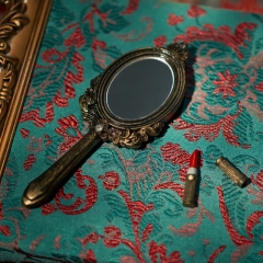 Set of Vanity mirror and Lip stick