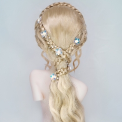 1/3 blonde princess braided wig