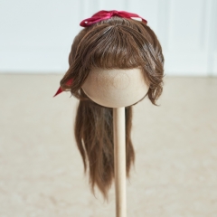 1/3 brown girl high-tail curl wig