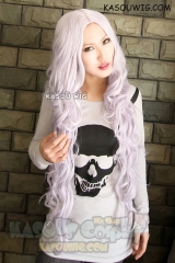 Angel Sanctuary Rosiel central parted 100 cm long silver purple wavy cosplay wig