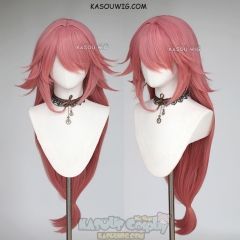 Genshin Impact Yae Miko long pink ombre wig