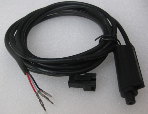 Black hidden wire brake sensor
